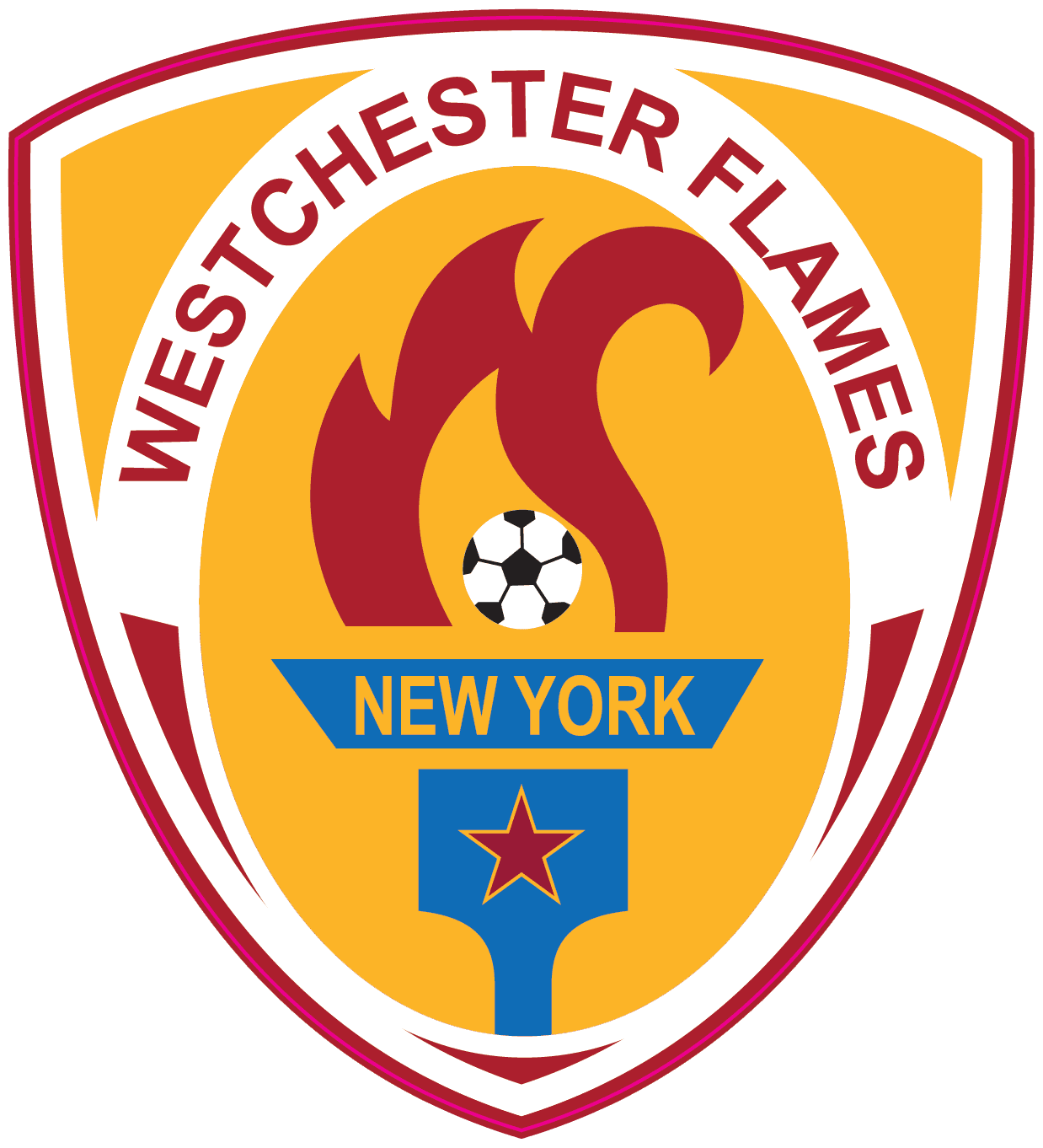 WESTCHESTER FLAMES CHAMPIONSHIP STAR LOGO