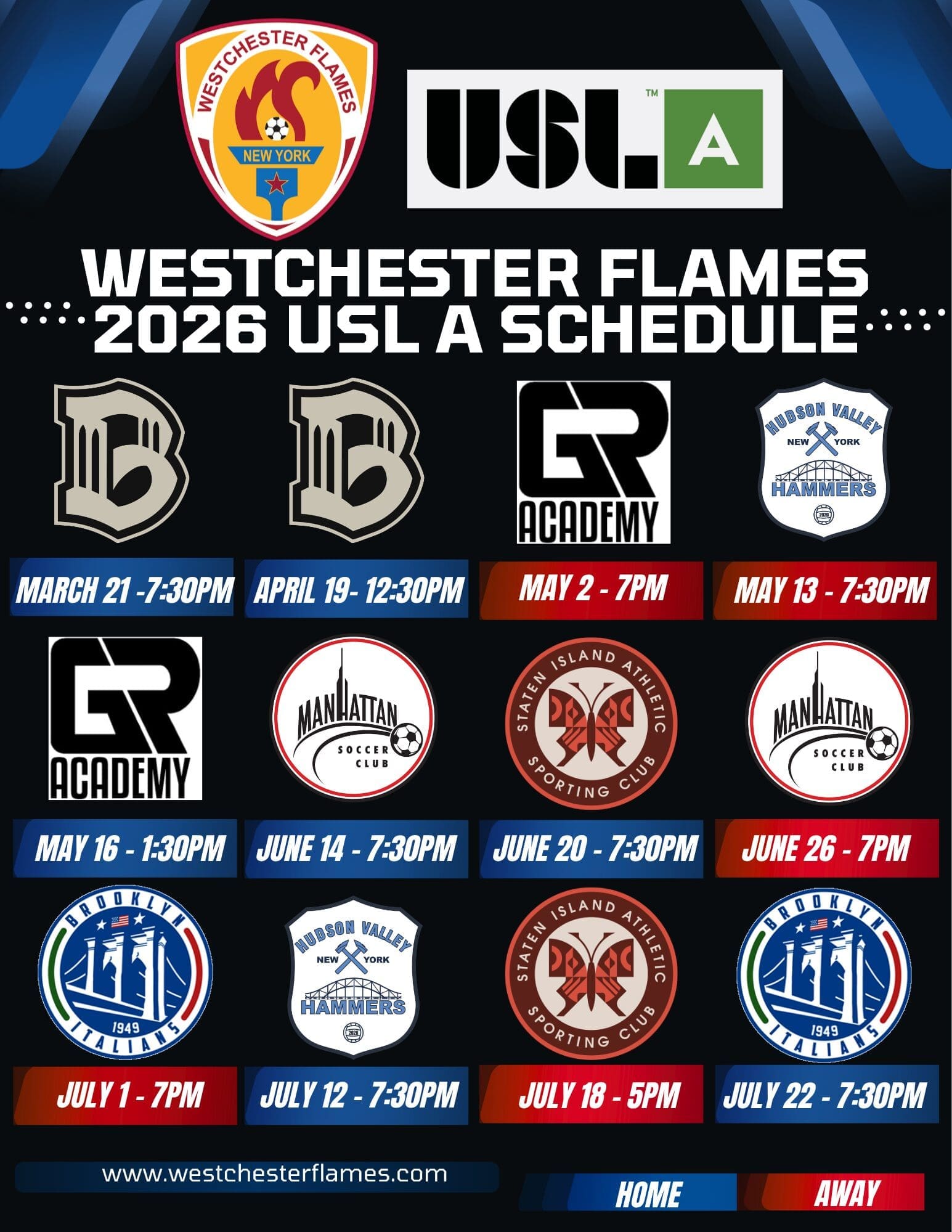 USL A 2026 Schedule Update